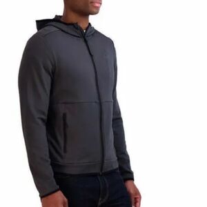 Gerry Men Full Zip Hoodie Charcoal Size M New With Tag